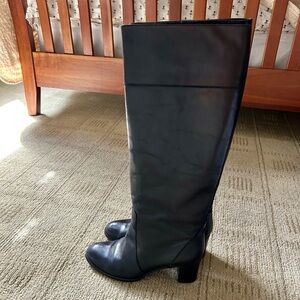 J Crew black leather boots